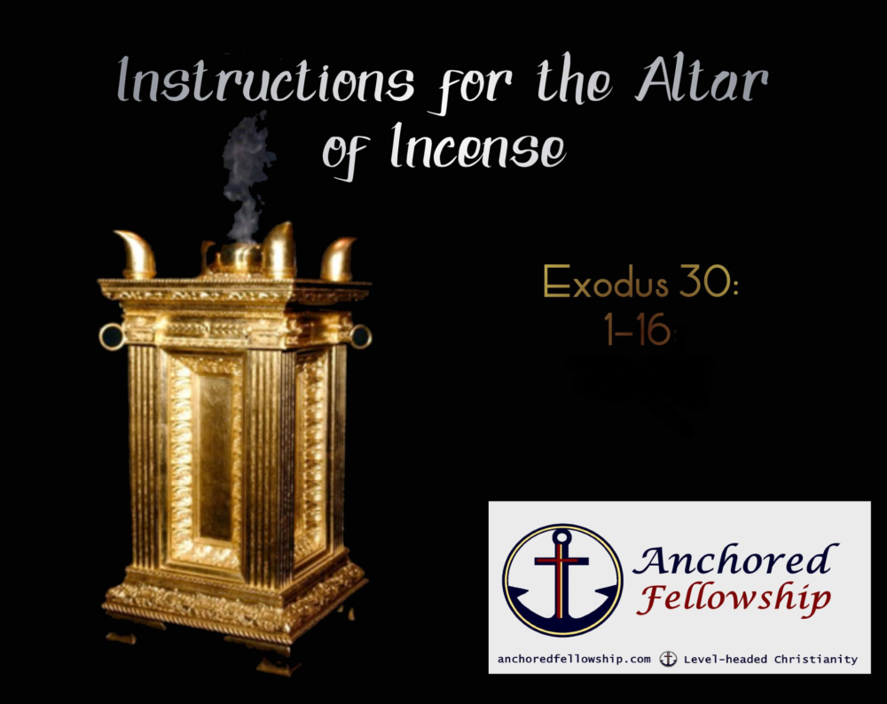 Instructions for the Altar of Incense