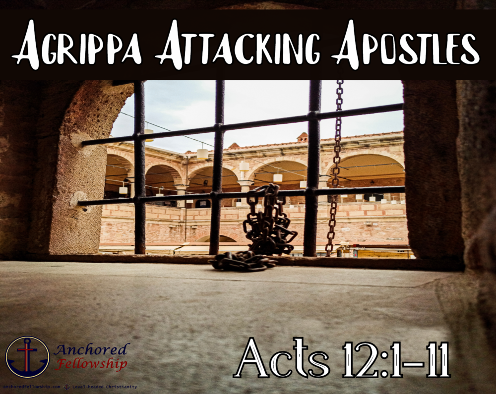 Agrippa Attacking Apostles Image