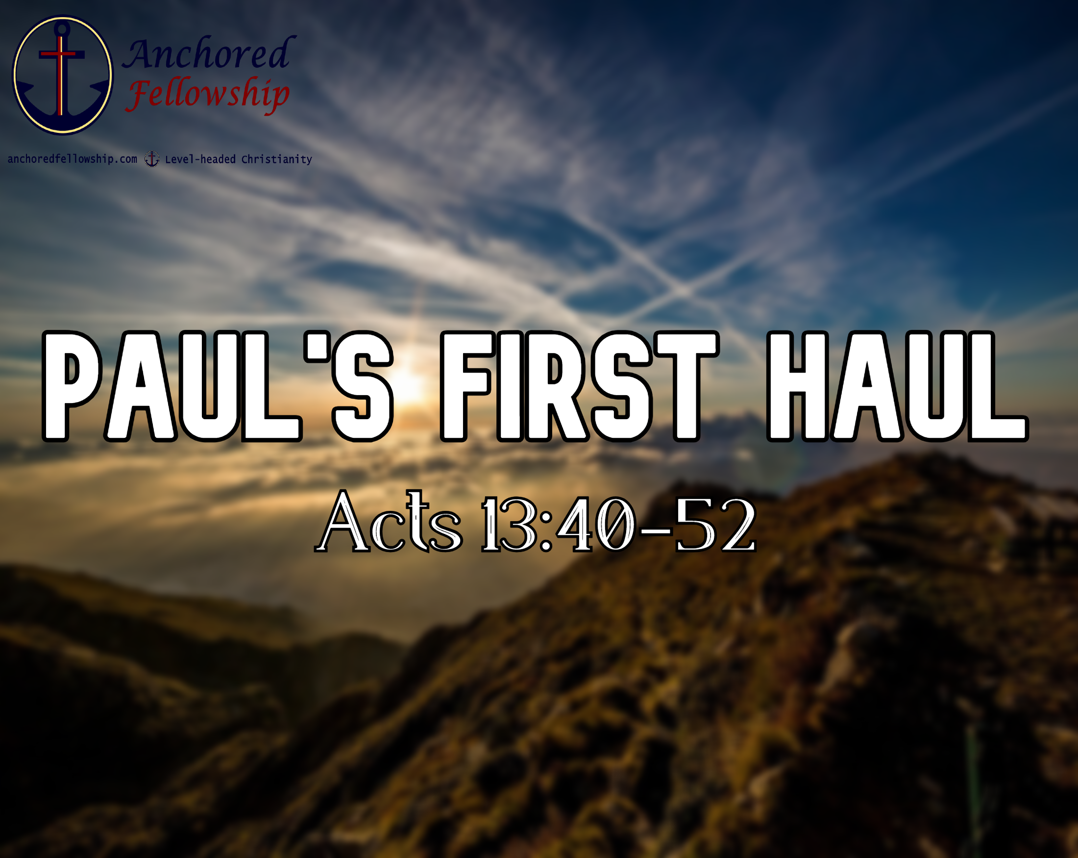 Paul\'s First Haul