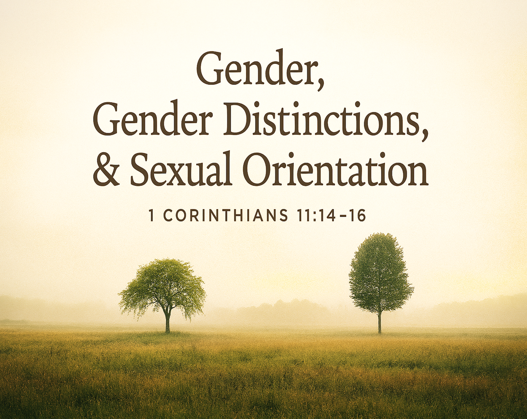 Gender, Gender Distinctions, & Sexual Orientation