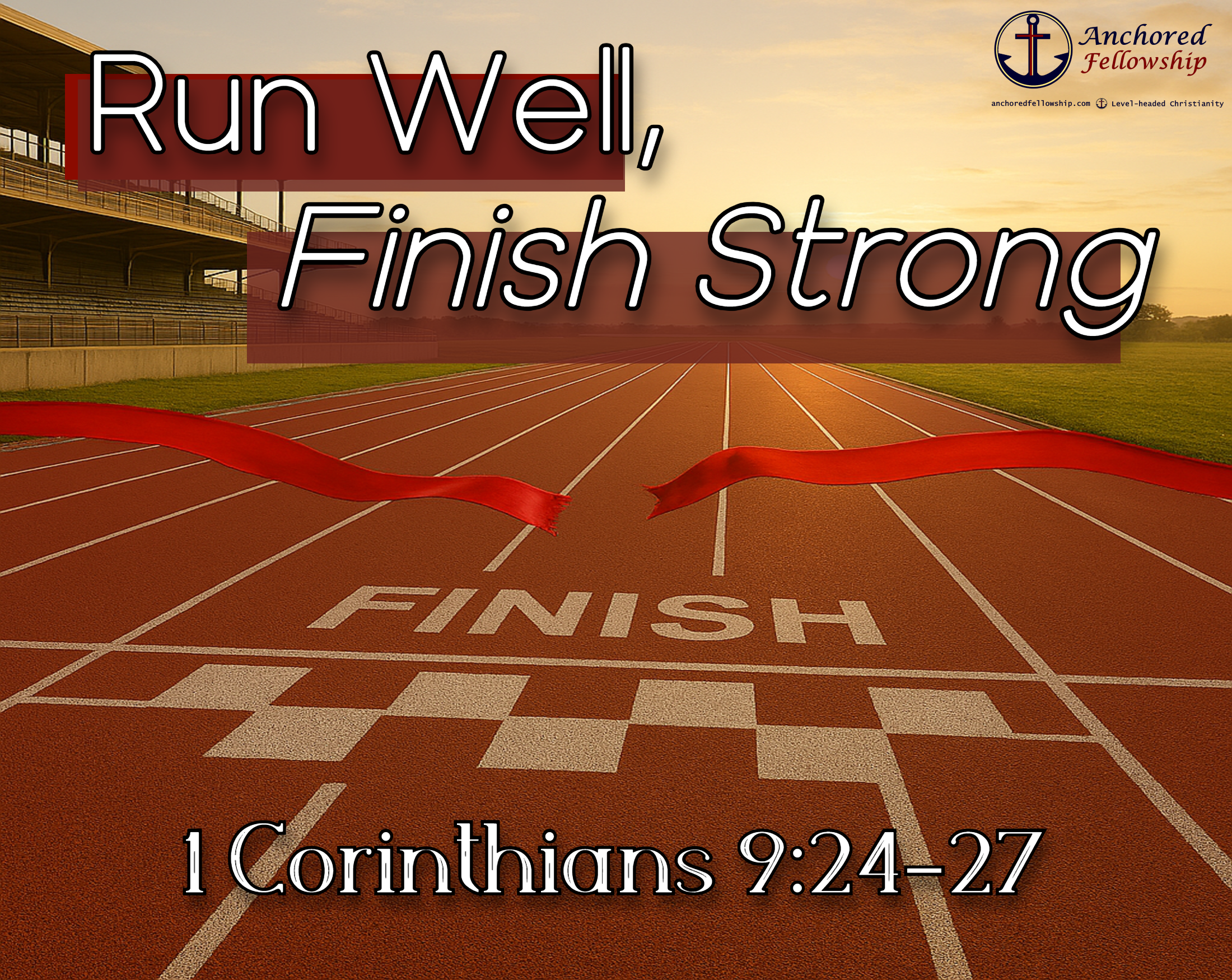 Run Well, Finish Strong