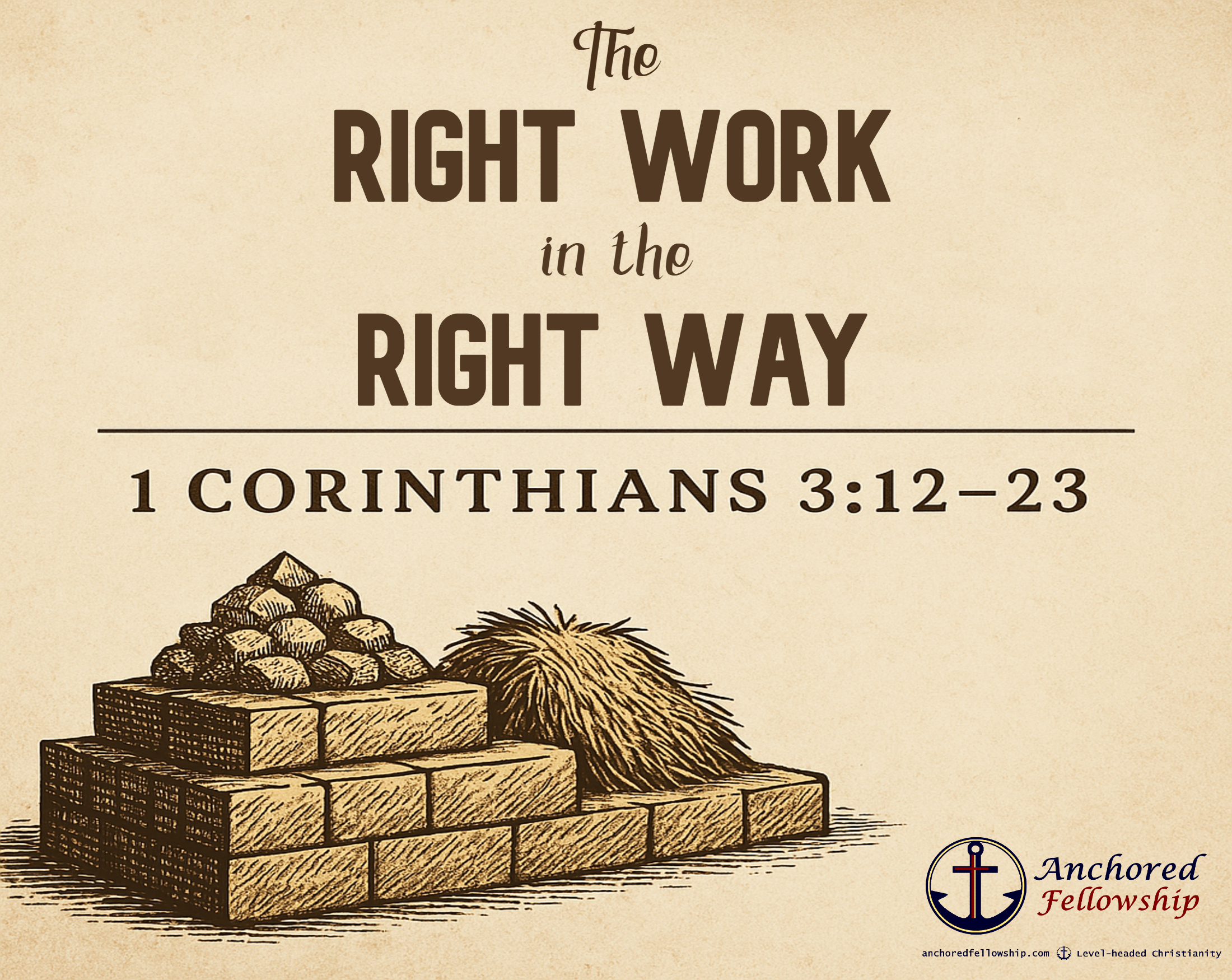 The Right Work in the Right Way Image